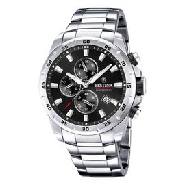 Montre Homme Festina Acier Inoxydable Argent Montre-Bracelet Chronographe Festina Uf20463/4