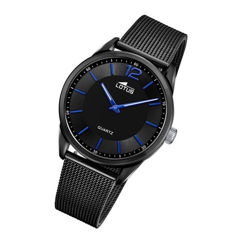 Montre Homme Lotus 18736/2 Montre-Bracelet En Acier Inoxydable Smart Casual Noir Ul18736/2