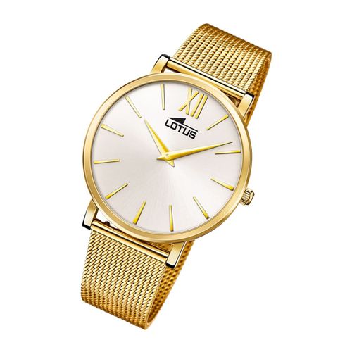 Montre Femme Lotus Élégante 18729/1 Montre-Bracelet En Acier Inoxydable Smart Casual Or Ul18729/1
