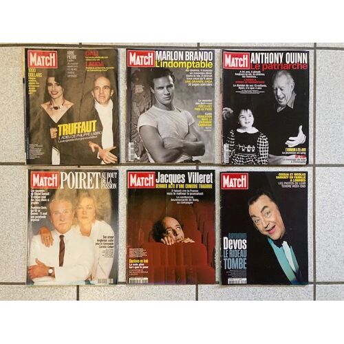 Lot De 6 Paris Match Special Adieux