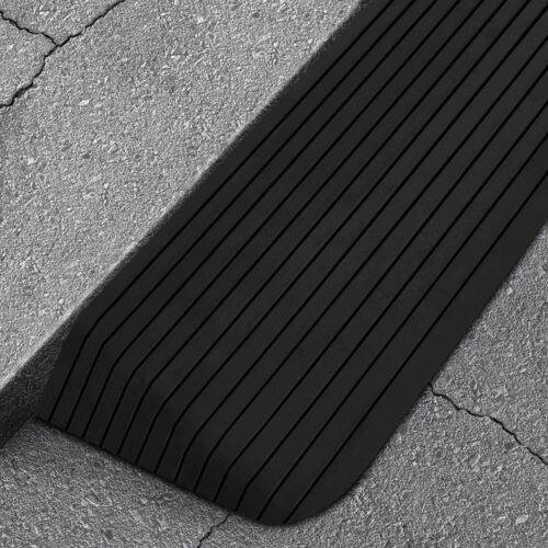 Vidaxl Rampe De Seuil 110x41x5 Cm Caoutchouc