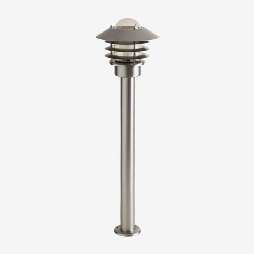 Balise Extérieure Fovar En Inox Gris Chromé