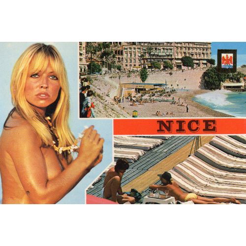Carte Postale Couleur - Theme : Plage - Nus - N° 5023 Souvenir De Nice- Ecrite - Editions D'art Altari