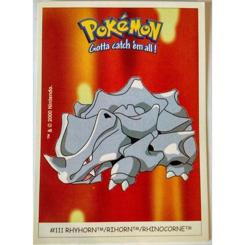 Carte Pokémon Dunkin Boomer - Rhinocorne #111