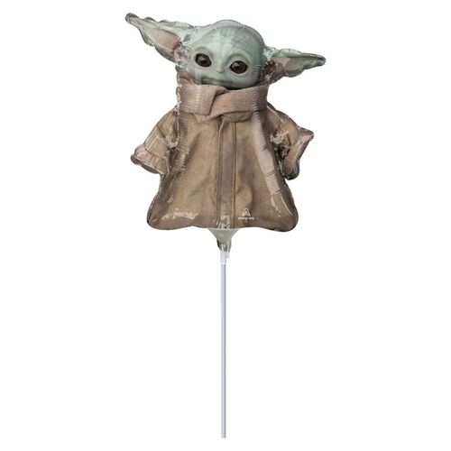 Ballon Aluminium Bébé Yoda The Mandalorian 23 Cm