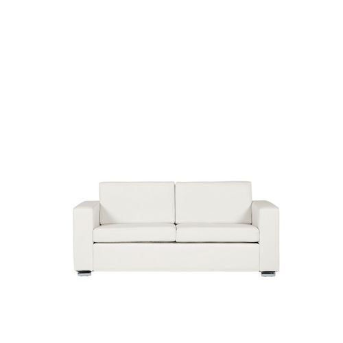 Canapé 3 Places En Cuir Blanc Helsinki