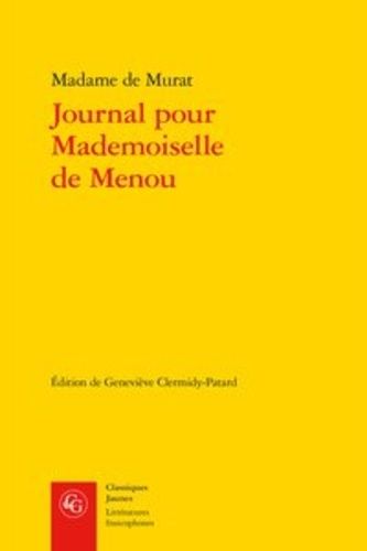 Journal Pour Mademoiselle De Menou