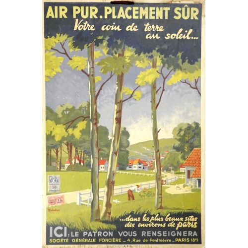 Affiche Société Générale Foncière