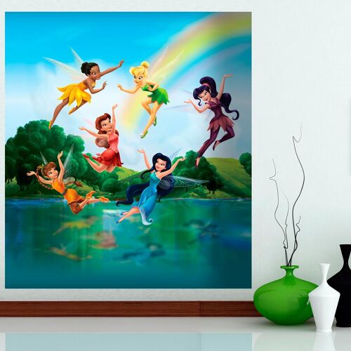 Papier peint XL intisse Fée Clochette La Vallée du printemps Disney 180X202 CM