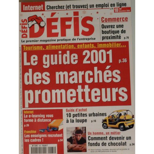 Défis N° 185 : Le Guide Des Marchés Prometteurs