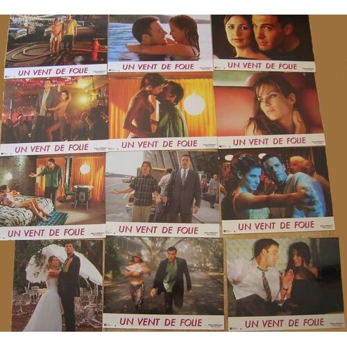 Un Vent De Folie - Jeu De 12 Photos D'exploitation Cinématographique Originale - Format 21x28 -  De Bronwen Hughes Avec Ben Affleck, Sandra Bullock, Maura Tierney, Steve Zahn - Année 1999