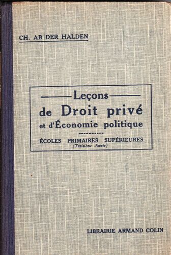 Lecons De Droit Prive Et D'economie Politique