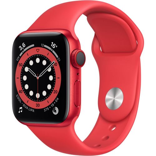 Apple Watch Series 6 (GPS + Cellular) - Boitier 40 mm aluminium PRODUCT(RED) rouge avec bracelet sport rouge