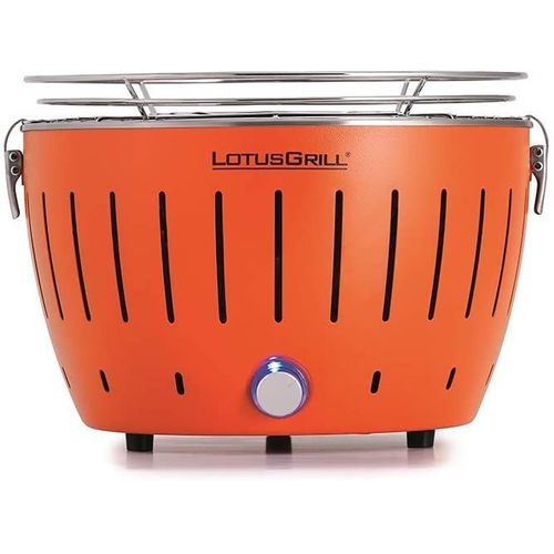 Lotusgrill Barbecue Mandarin Orange (Mod. Mini Ø 25,8 Cm) Avec Piles Et Câble D'alimentation Usb