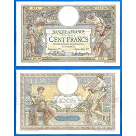 France 100 Francs 1924 Grand Billet Merson Franc Frcs Frs Frc