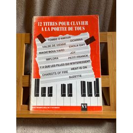 12 Titres Pour Clavier A La Portée De Tous Volume 1 Partition Lignes Mélodiques Et Accords Berthet Diffusion 1992