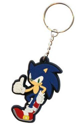 Sonic The Hedgehog Porte-Clés Caoutchouc Standing Sonic