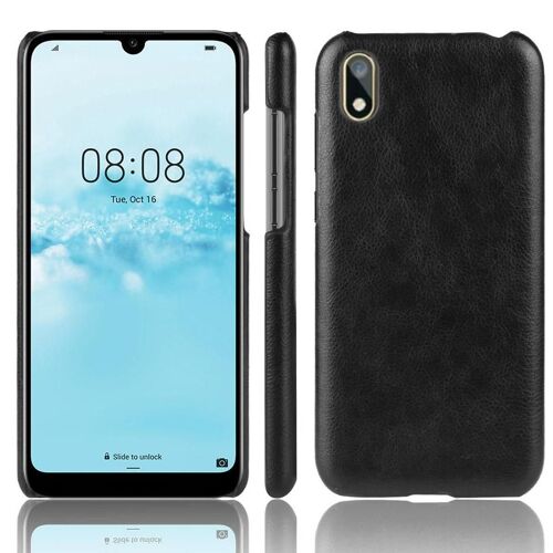 Rétro Étui Pour Huawei Y5 2019 Modèle De Litchi Compatibilité Anti Éraflure Housse De Protection Rétro - Noir