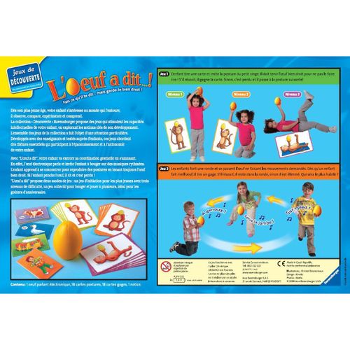 Ravensburger - 24273 - Jeu Educatif - L'oeuf A Dit...!
