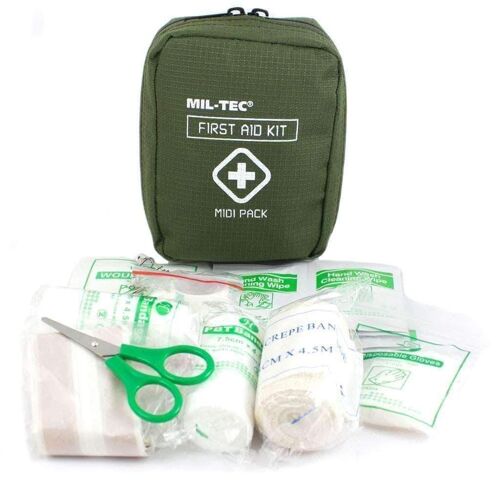 Kit Premiers Secours Midi Pack Mil-Tec - Vert Olive -