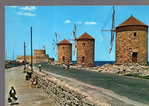 Carte Postale De Rhodes (Grèce) Les Moulins