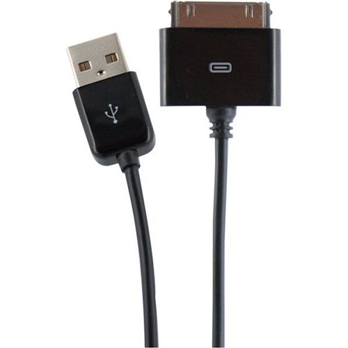 Novodio Câble USB vers connecteur dock 2 m noir pour iPod, iPhone et iPad