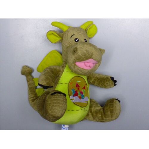 Doudou Dragon Vert Musical 28 Cm Gipsy