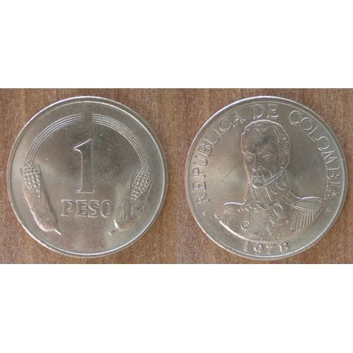 Colombie 1 Peso 1978 Neuve Piece Amerique Du Sud Peso