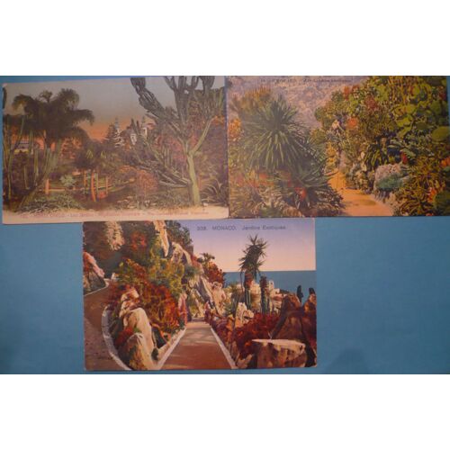 Monaco Et  Monte Carlo : Lot De 3 Cpa Couleur