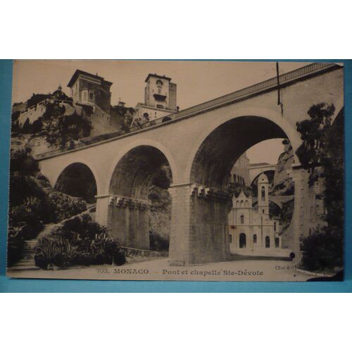 Monaco : Pont Et Chapelle Ste- Dévote