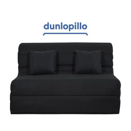 Canapé Lit Alix Bz 140 Mousse 35 Kg Couette Noire