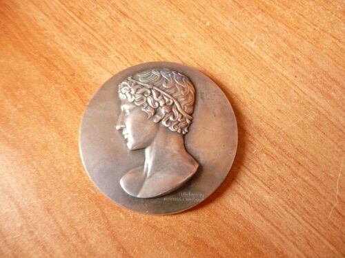 Médaille En Bronze D'un Athlète Signée Du Graveur Maurice Delannoy "D'après L'antique.