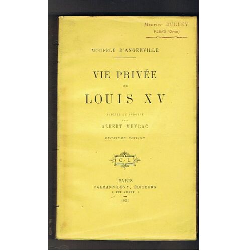 Vie Privee De Louis Xv