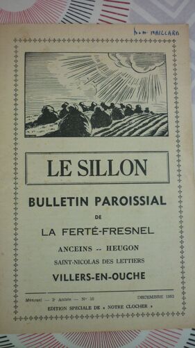 Le Sillon Bulletin Paroissial De La Ferté Fresnel N°10