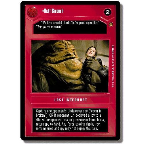 Hutt Smooch - Star Wars Decipher - Jabba's Palace