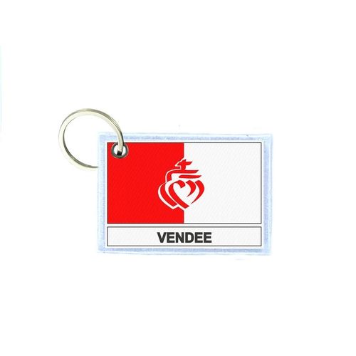 Porte Cles Cle Clefs Imprime Double Face Drapeau Vendee Vendeen Departement