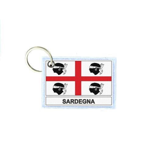Porte Cles Cle Clefs Imprime Double Face Drapeau Italie Sardaigne Independant