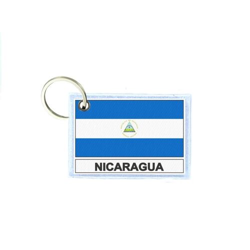 Porte Cles Cle Clefs Imprime Double Face Drapeau Nic Nicaragua