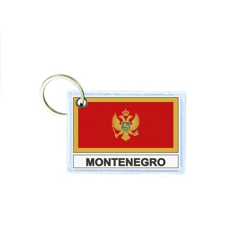 Porte Cles Cle Clefs Imprime Double Face Drapeau Mne Montenegro