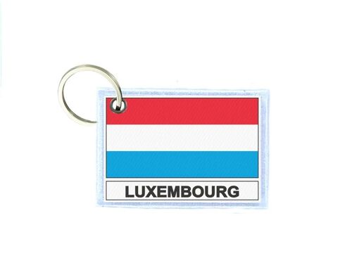 Porte Cles Cle Clefs Imprime Double Face Drapeau L Luxembourg