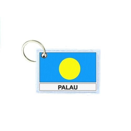 Porte Cles Cle Clefs Imprime Double Face Drapeau Pal Palaos