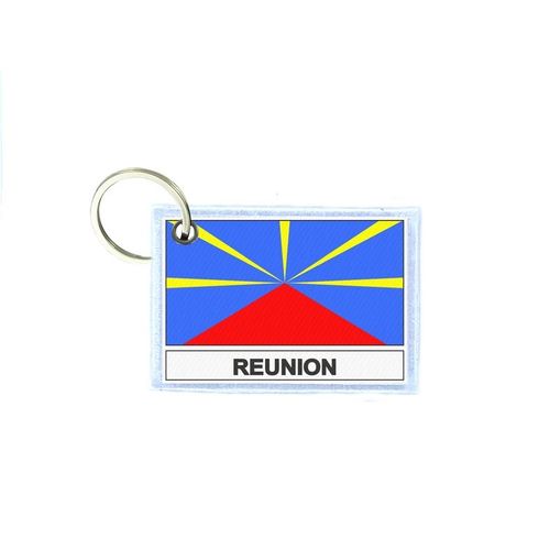 Porte Cles Cle Clefs Imprime Double Face Drapeau Re Ile De La Reunion