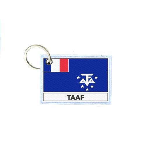 Porte Cles Cle Clefs Imprime Double Face Drapeau Tf Taaf