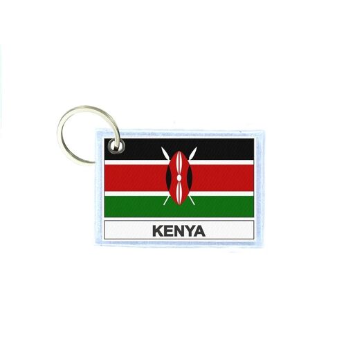 Porte Cles Cle Clefs Imprime Double Face Drapeau Eak Kenya