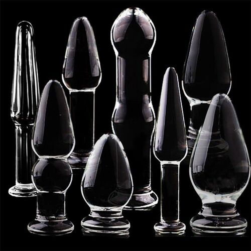 Plug Anal En Verre De Cristal Énorme Pour Femme, Jouet Sexuel Pour Femme, Point G, Grosse Boule, Pénis Gay, Stimulation De L'anus Et De La Prostate, Godemichet Anal