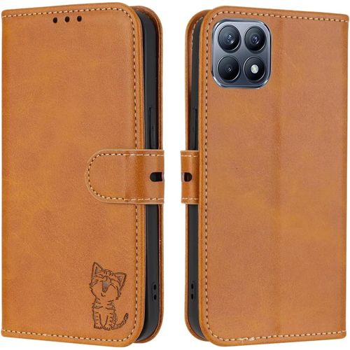 Compatible Con Coque Iphone 12 Pro Max En Cuir Portefeuille Etui Avec Fentes De Cartes, Fonction Support+Film De Protection D?Écran, Flip Case Housse-Jaune