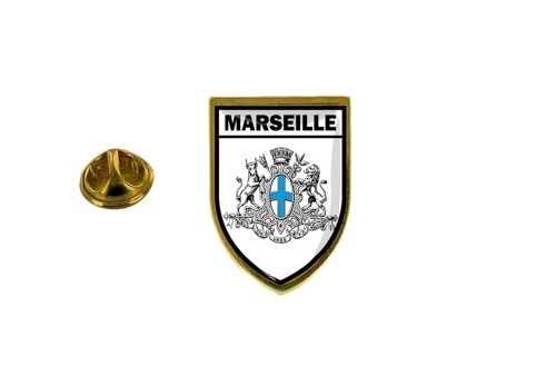 Pins Pin Badge Pin's Souvenir Ville Drapeau Pays Blason Marseille R2