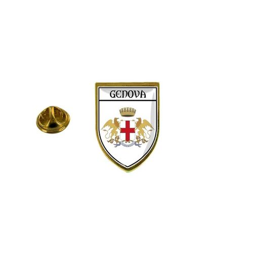 Pins Pin Badge Pin's Souvenir Drapeau Pays Blason Ecusson Genes Genoa Italie