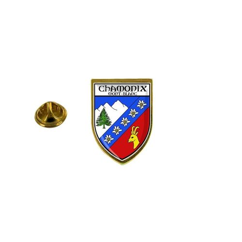 Pins Pin Badge Pin's Souvenir Ville Drapeau Pays Blason Chamonix