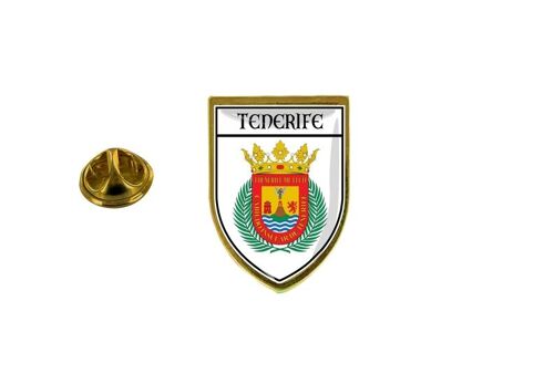 Pins Pin Badge Pin's Souvenir Drapeau Pays Blason Espagne Tenerife Canaries